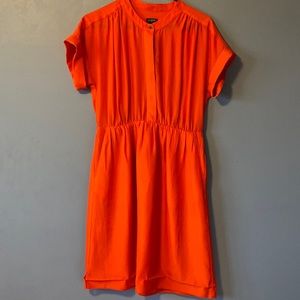 Orange J. crew dress